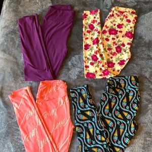 NWOT LuLaRoe OS Legging Lot (4 Pairs)